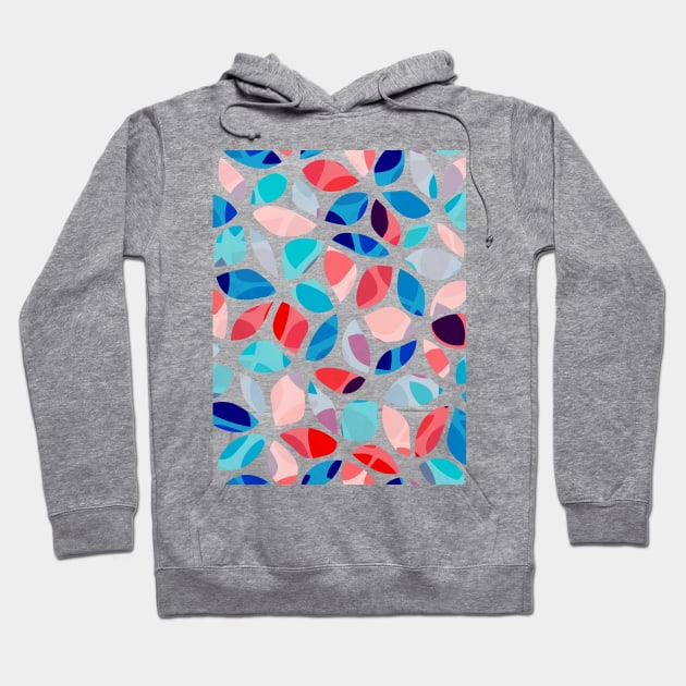 Flower Petals Colorful Pattern Hoodie by Tobe_Fonseca